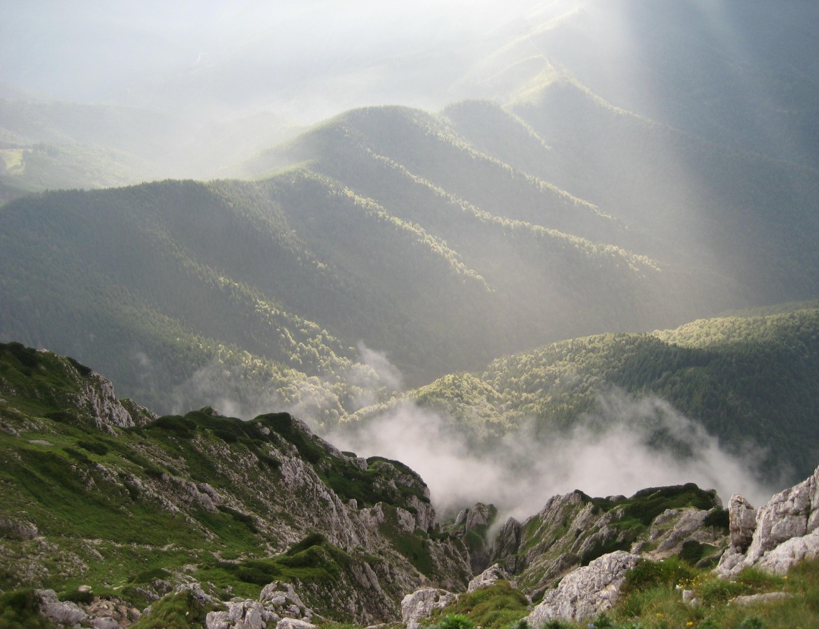 Blick vom Piatra Craiului (Königstein)